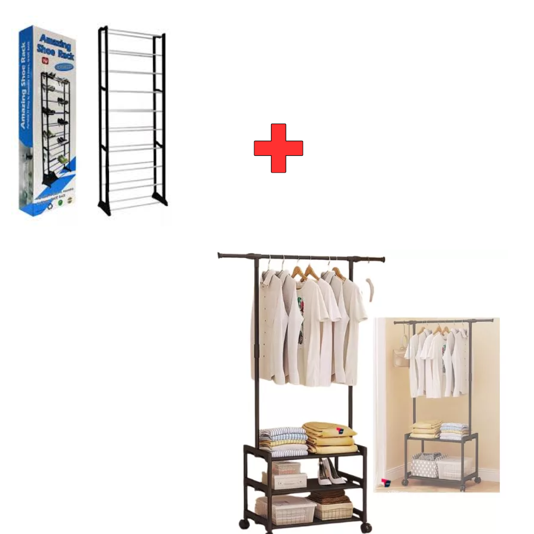 Miniatura 1 de Combo zapatero Amazing + perchero ruedas